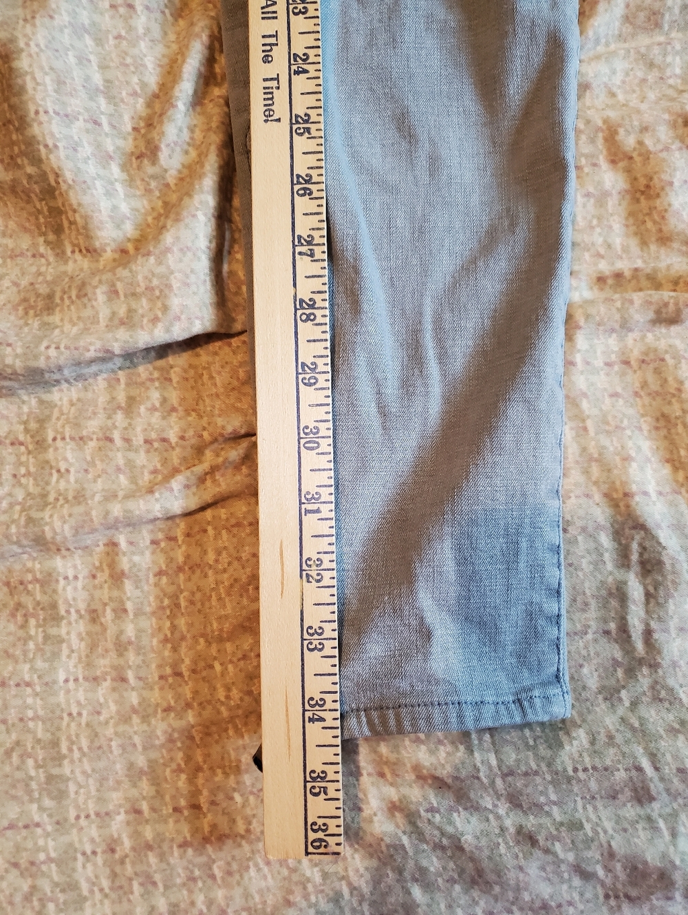 7 For All Mankind Size 28x34 Roxanne Skinny Light Grey Side Leg Zipper - Picture 11 of 11